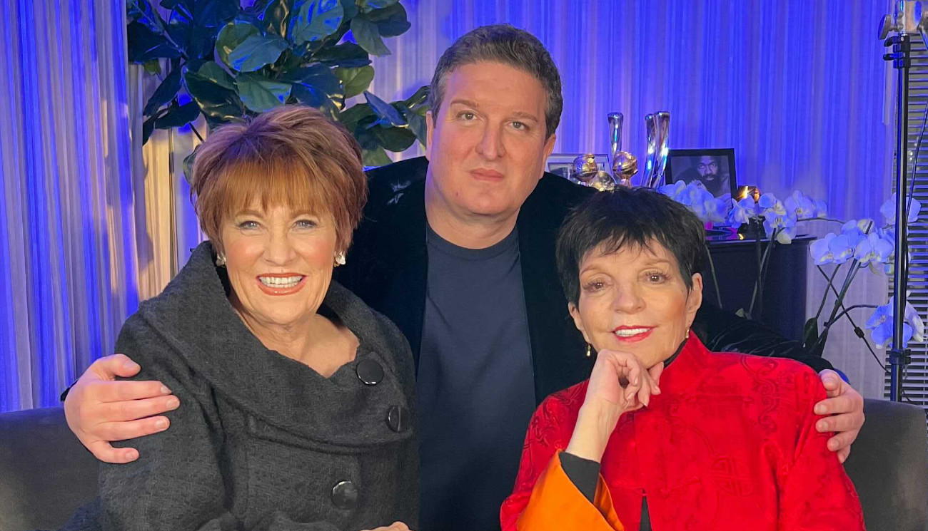Lorna Luft, Liza Minnelli and Vince Spinnato on Entertainment Tonight